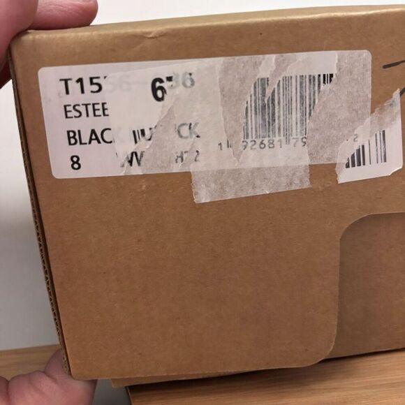 Trotters ESTEE Black Nubuck Point Toe Block Heel Slip On Flats, Women’s Size 8M - Picture 5 of 5